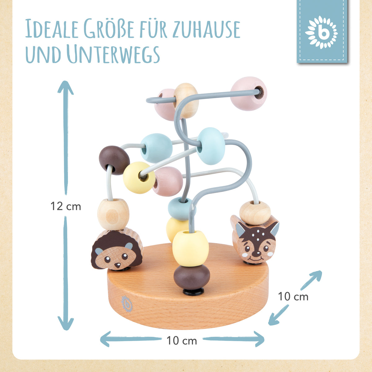 Mini labirinto di motricità animali del bosco rose