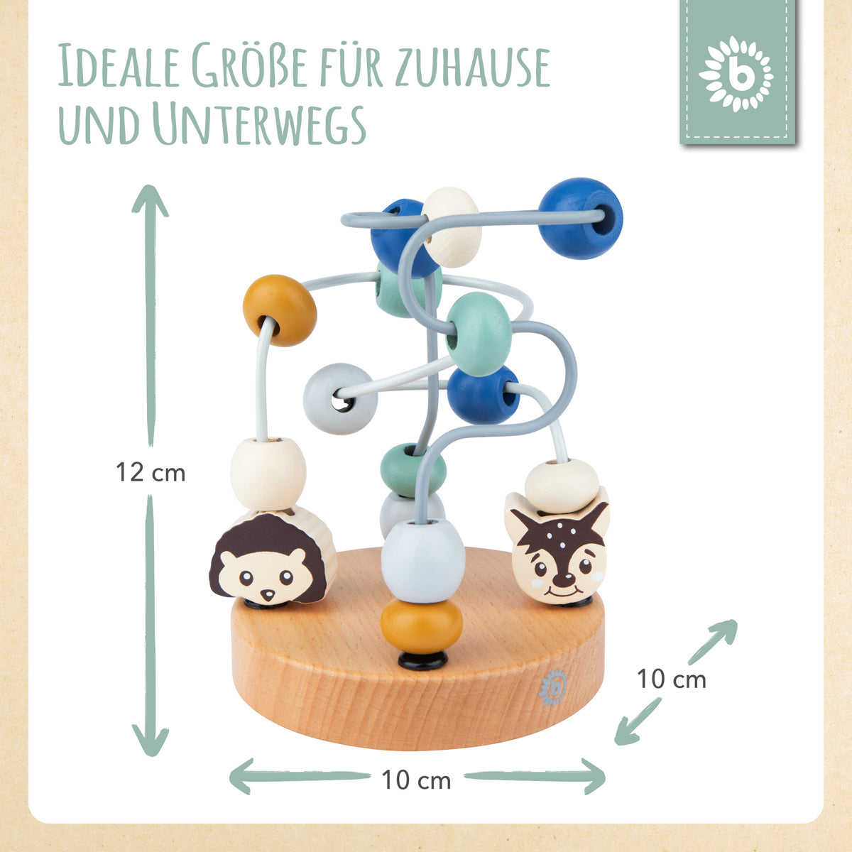 Mini labirinto di motricità animali del bosco blu