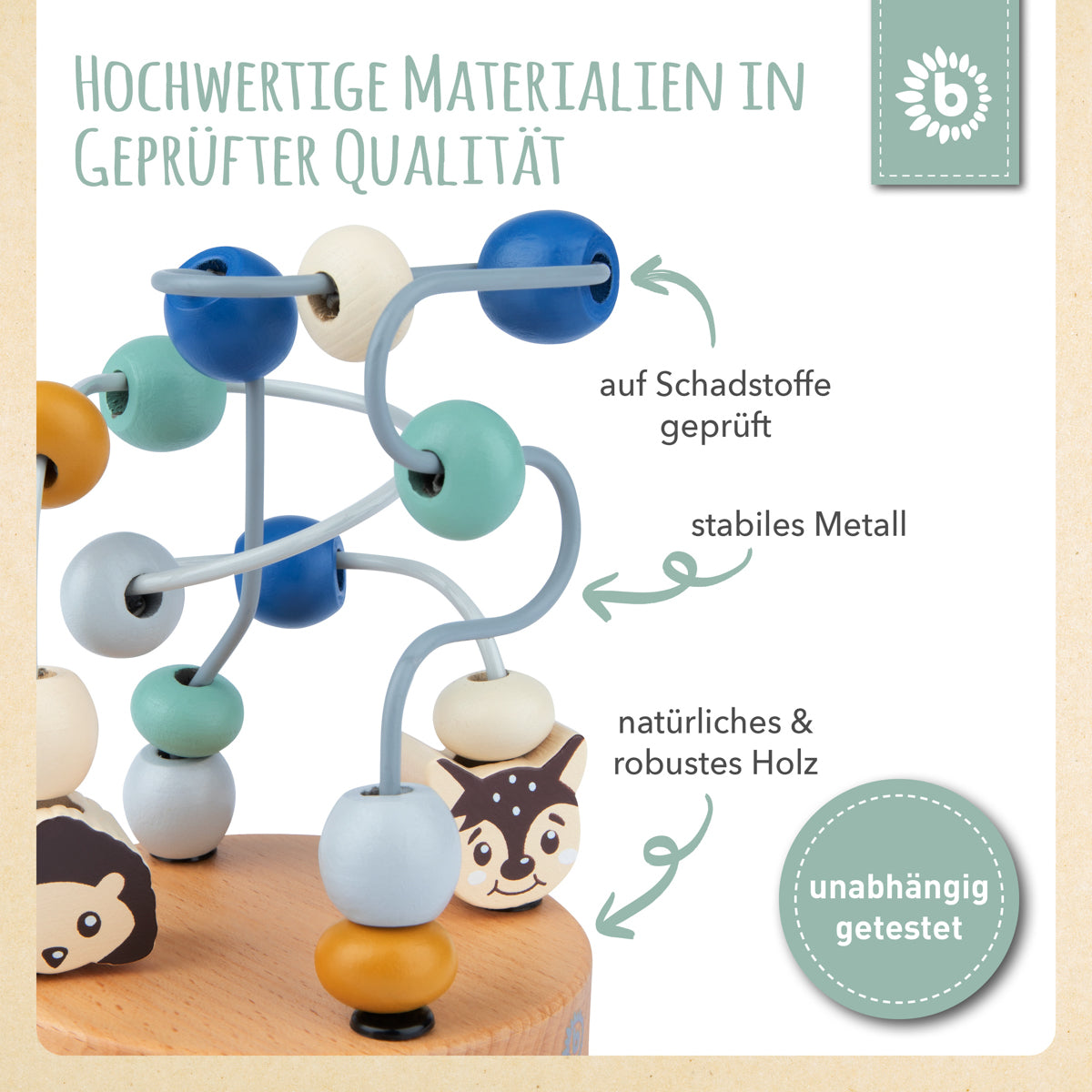 Mini labirinto di motricità animali del bosco blu