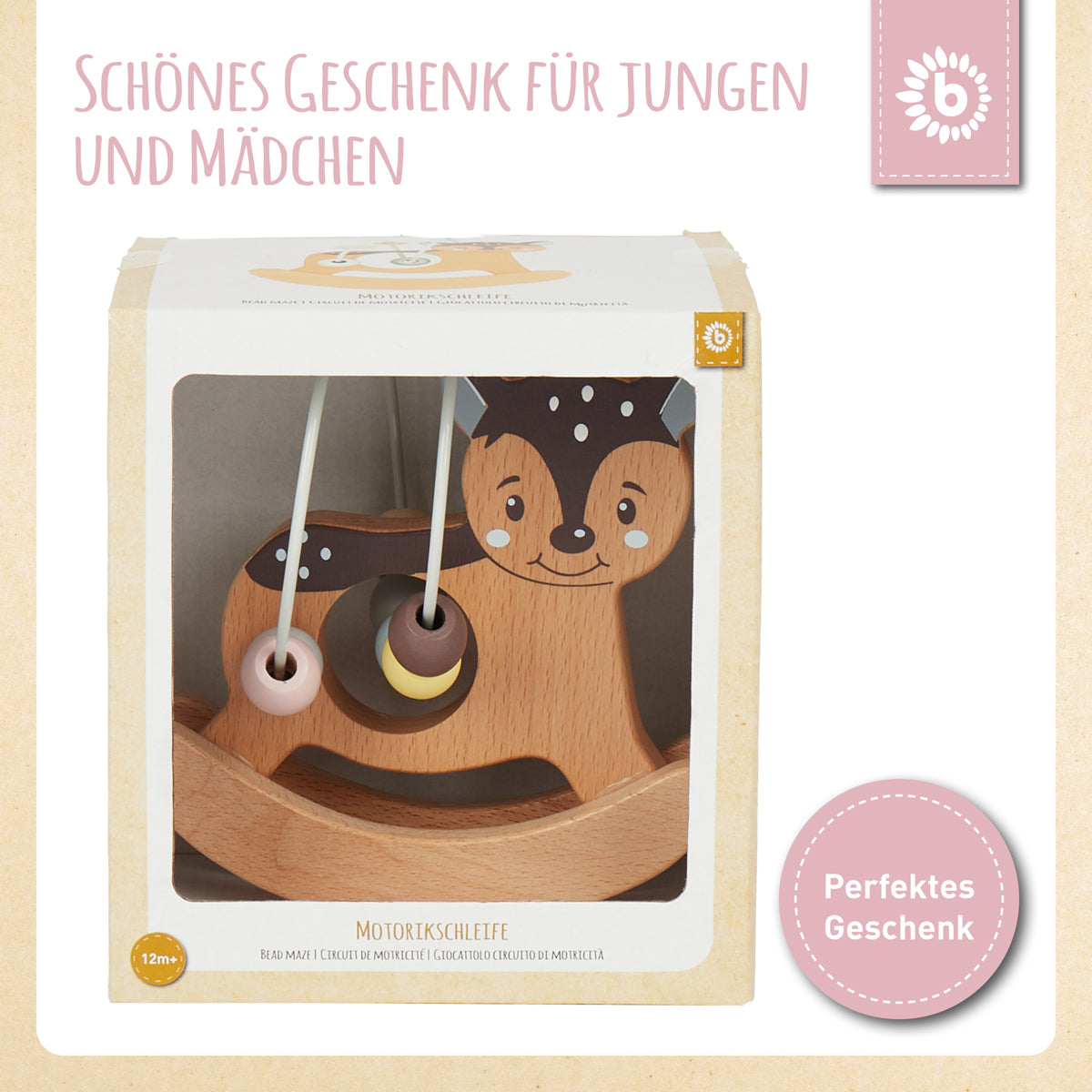 Labirinto di motricità con dondolo cerbiatto