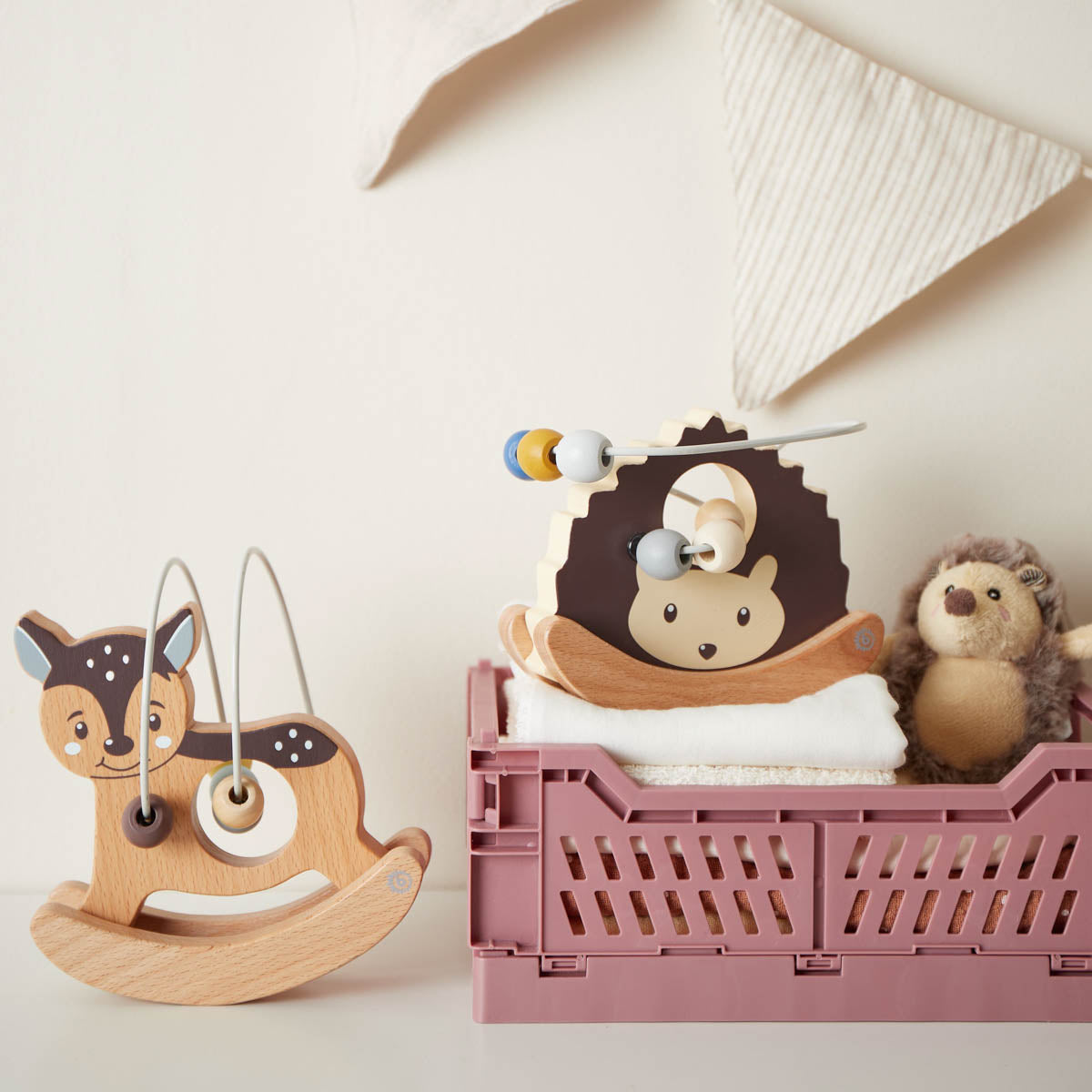 Pista per motricità con dondolo riccio