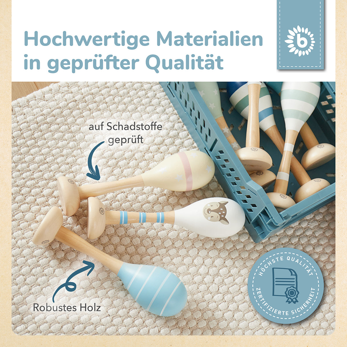 Maracas set da 2 cerbiatto