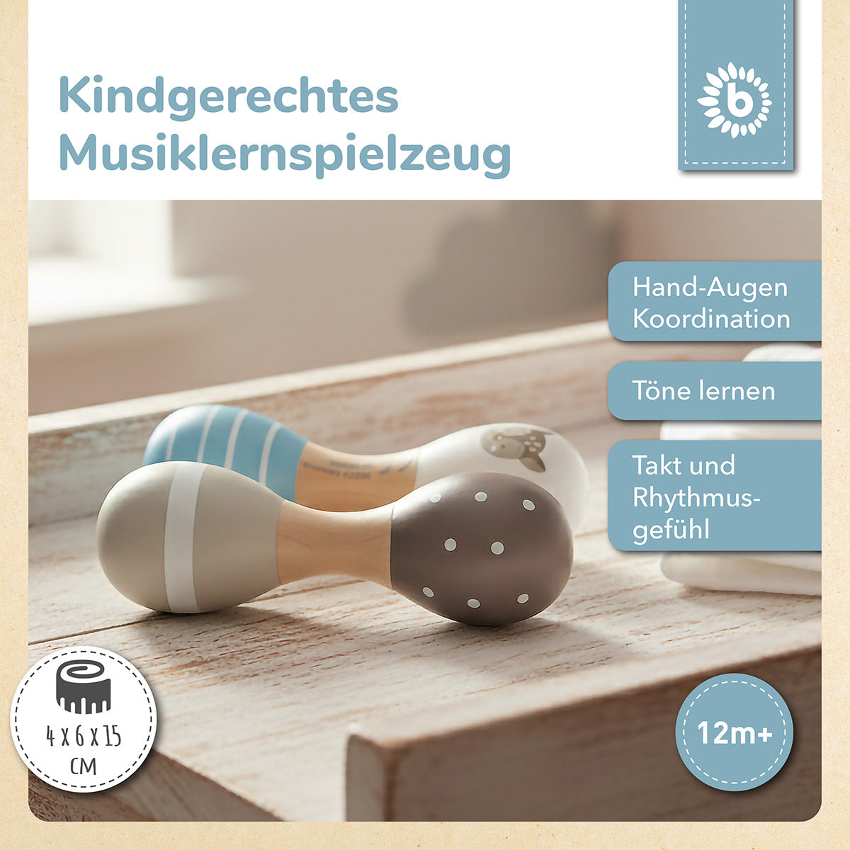 Sonagli a manubrio set da 2 cerbiatto