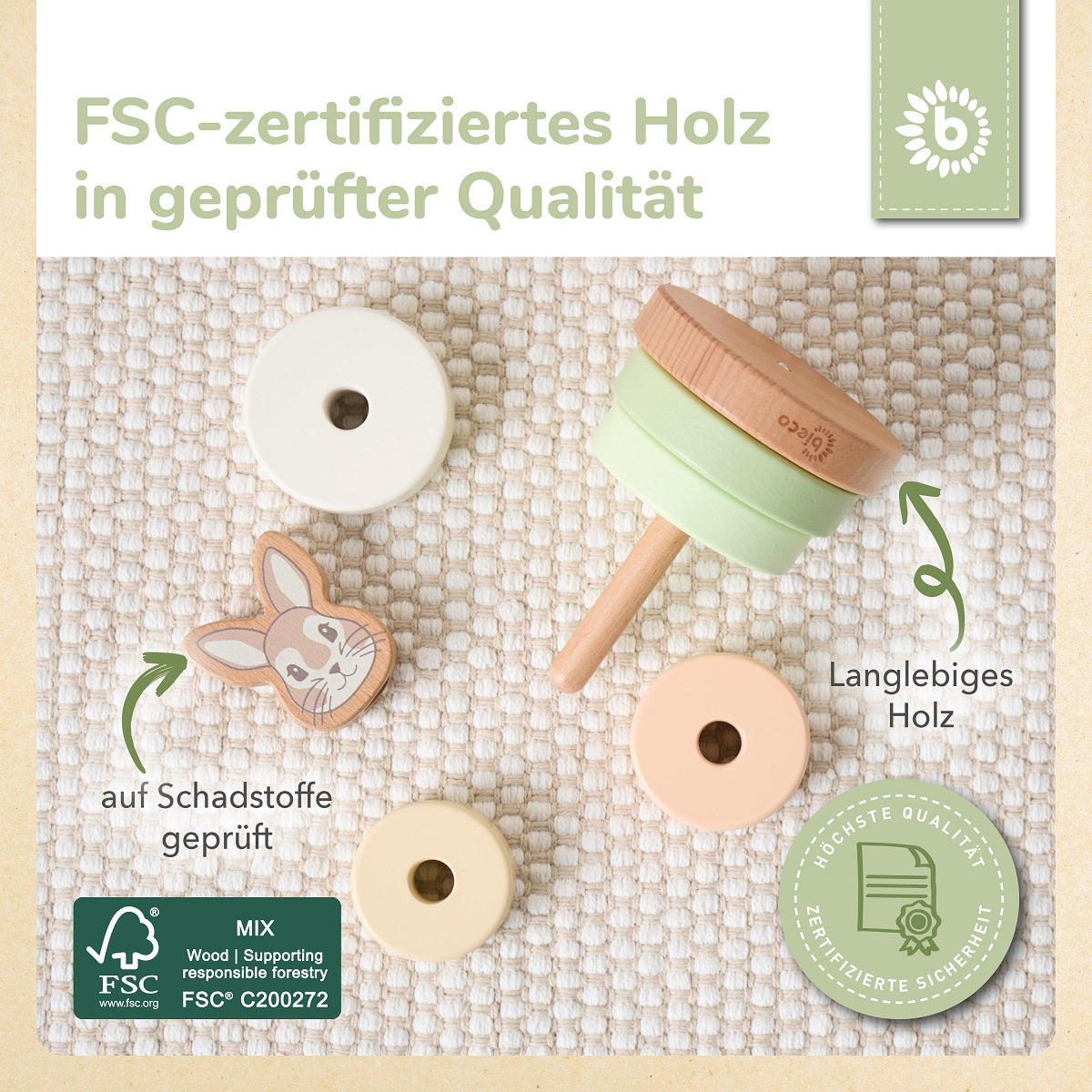 TORRE IMPILABILE CONIGLIETTO FINE FSC®