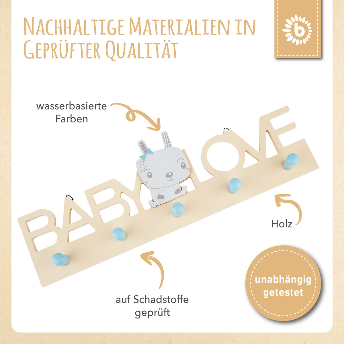 Appendiabiti da parete Coniglio