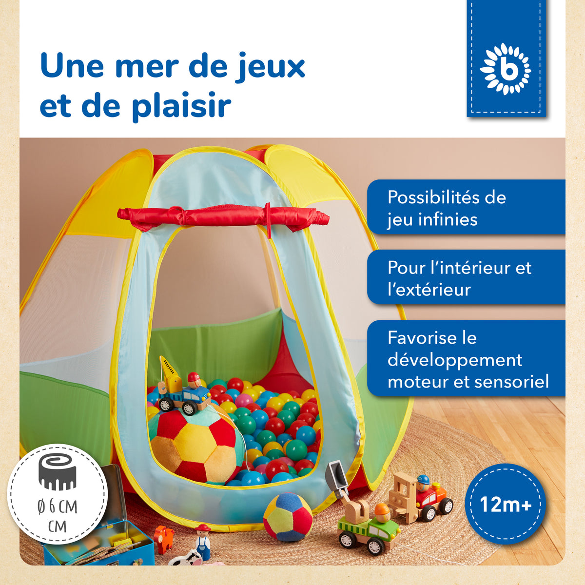 250 Bälle Color Pop - FR Infographic