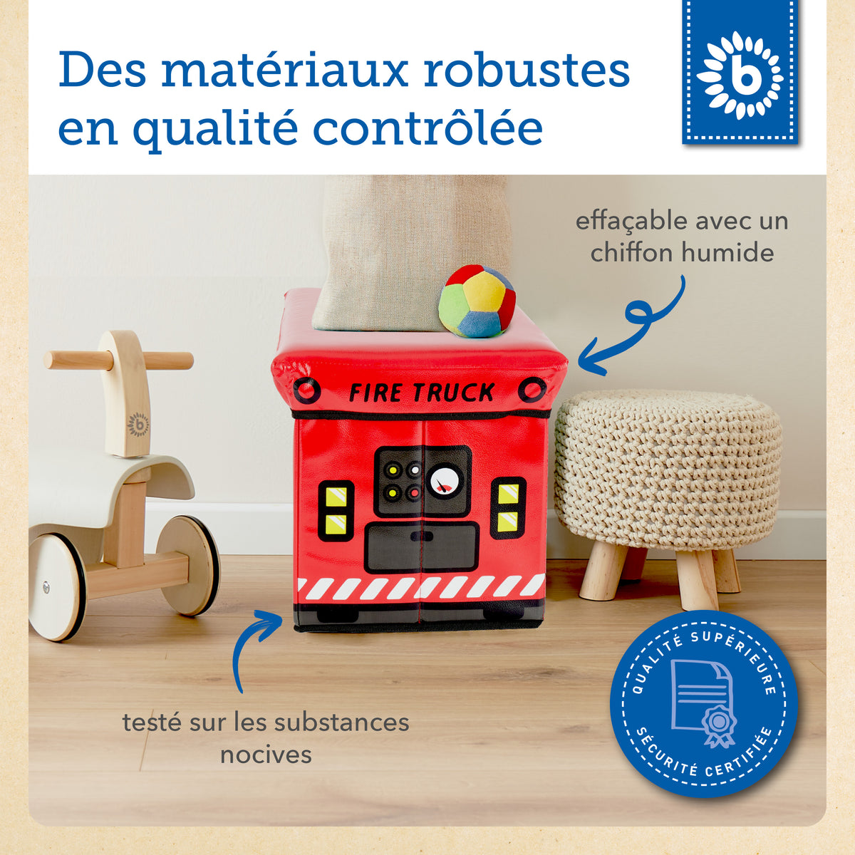 2in1 Staubox & Sitzbank Feuerwehr - FR Infographic