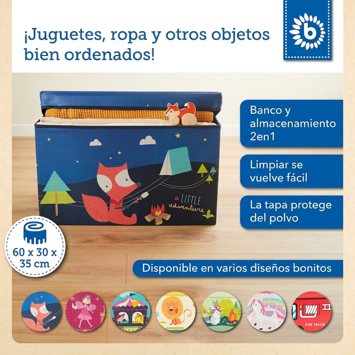 2in1 Staubox & Sitzbank Pfadfinder Camp - ES Infographic