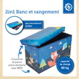 2in1 Staubox & Sitzbank Pfadfinder Camp - FR Infographic