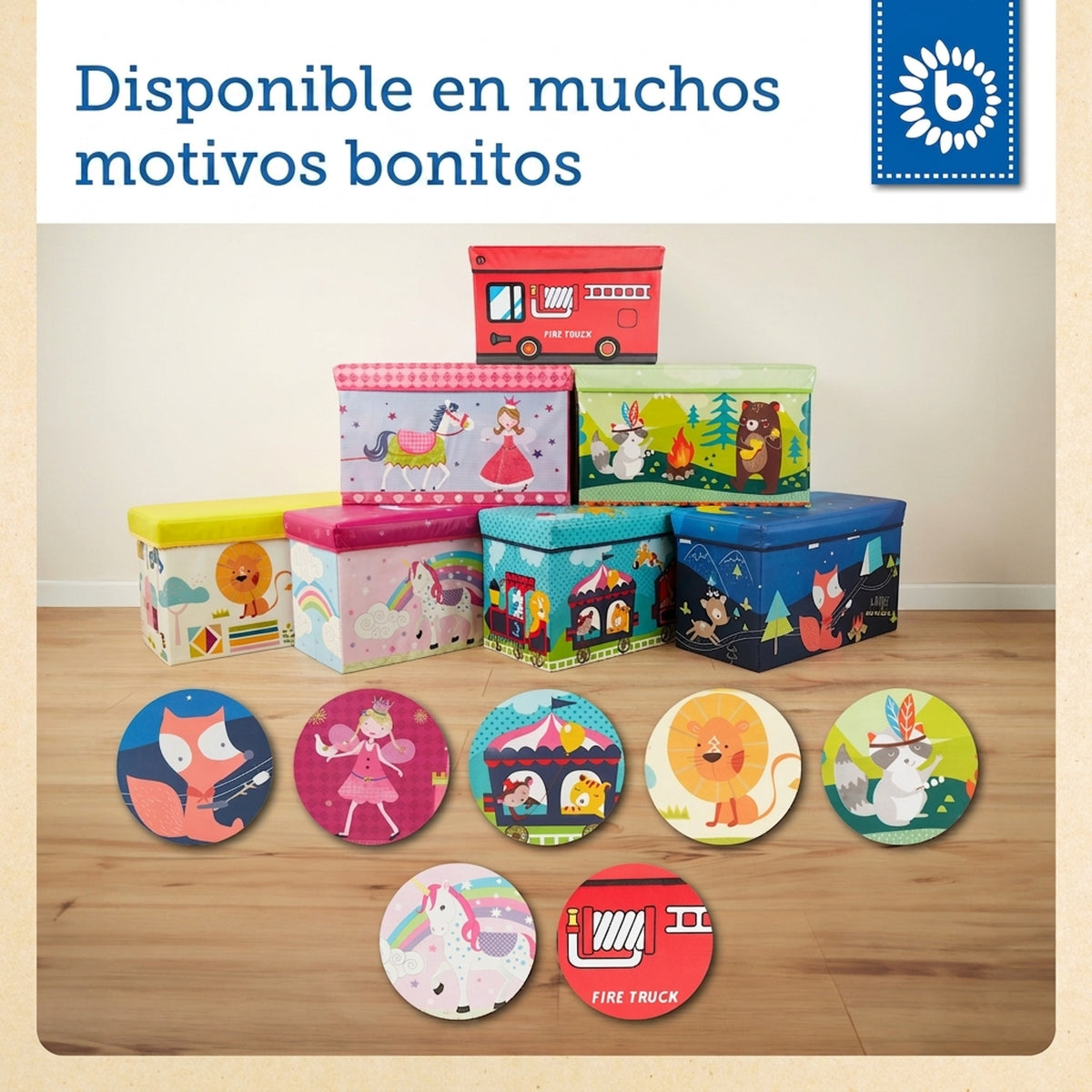 2in1 Staubox & Sitzbank Prinzessin - ES Infographic