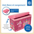 2in1 Staubox & Sitzbank Prinzessin - FR Infographic