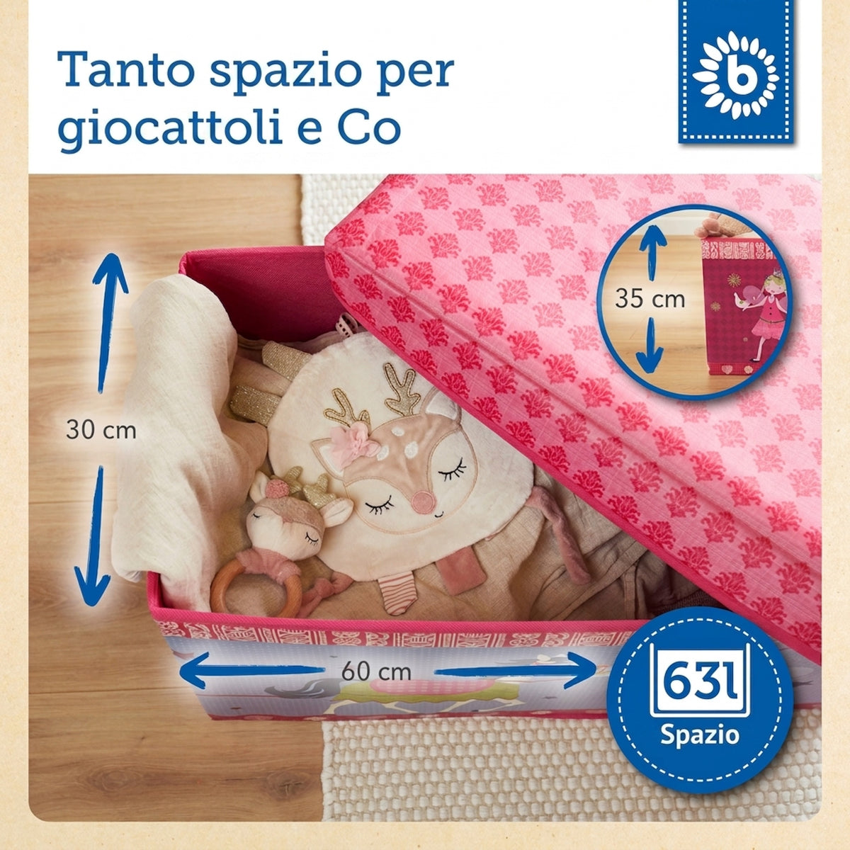 2in1 Staubox & Sitzbank Prinzessin - IT Infographic