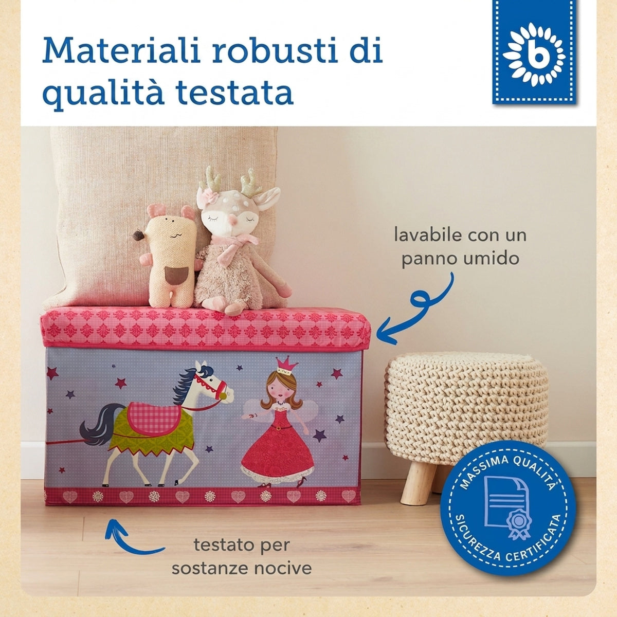 2in1 Staubox & Sitzbank Prinzessin - IT Infographic
