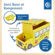 2in1 Staubox & Sitzbank Schulbus - FR Infographic