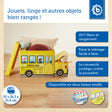 2in1 Staubox & Sitzbank Schulbus - FR Infographic
