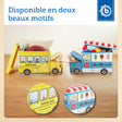 2in1 Staubox & Sitzbank Schulbus - FR Infographic