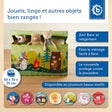 2in1 Staubox & Sitzbank Waldtiere - FR Infographic