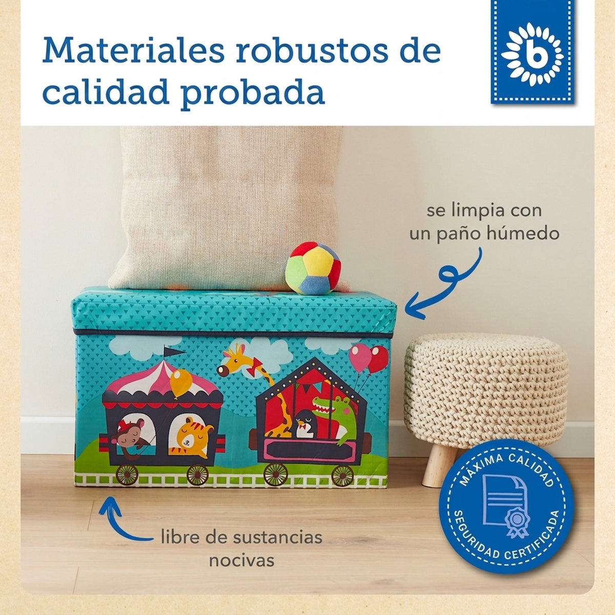 2in1 Staubox & Sitzbank Zirkus - ES Infographic
