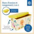 2in1 Staubox & Sitzbank Zoo - FR Infographic