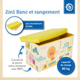 2in1 Staubox & Sitzbank Zoo - FR Infographic