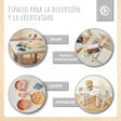 2x Kindertisch Silver & 4x Kinderstuhl Silver - ES Infographic