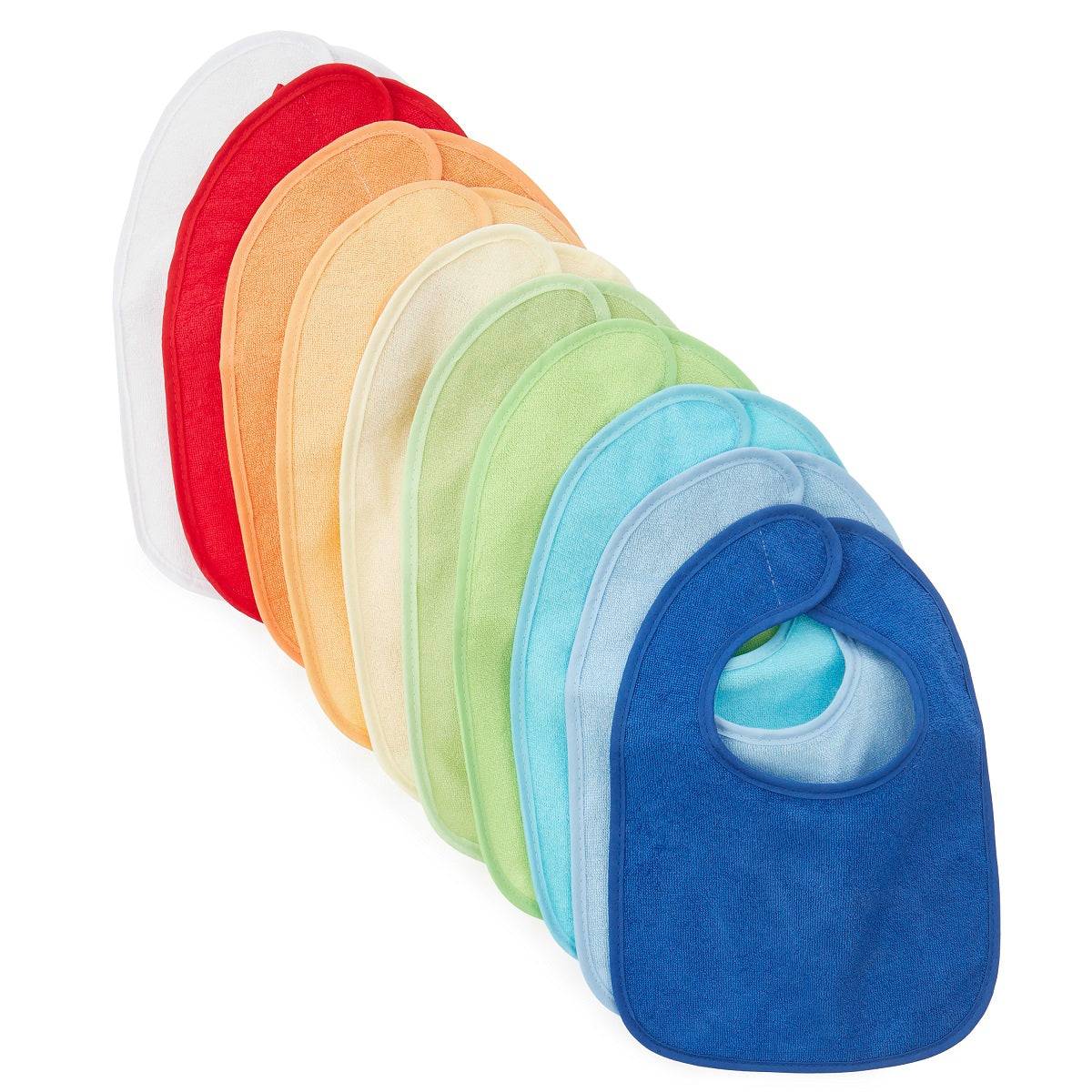 Set van 10 Slabbetjes Rainbow