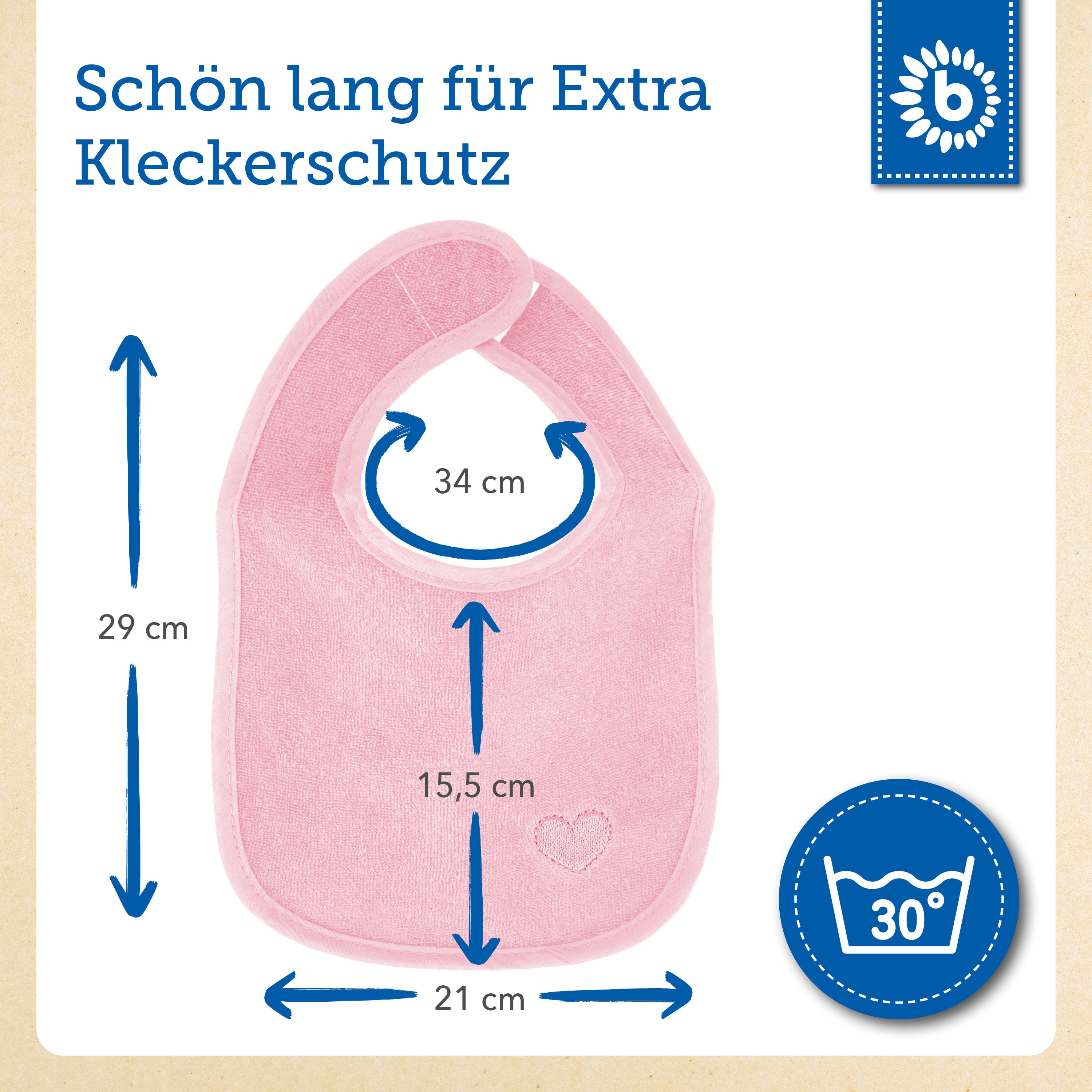 Lot de 4 bavoirs Cherry Blossom