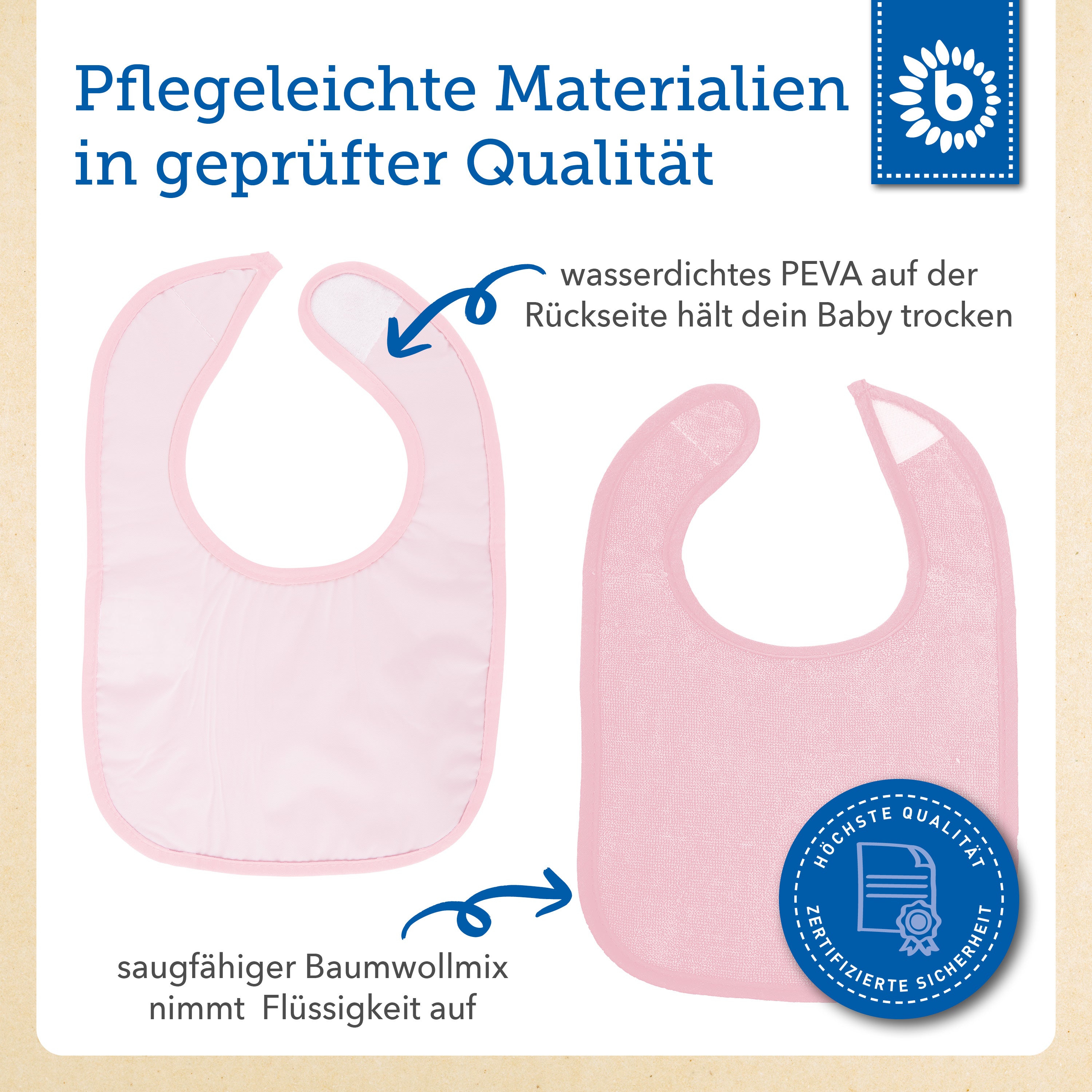 Lot de 4 bavoirs Cherry Blossom