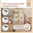 3er Kofferset Ella Vintage Flowers - FR Infographic