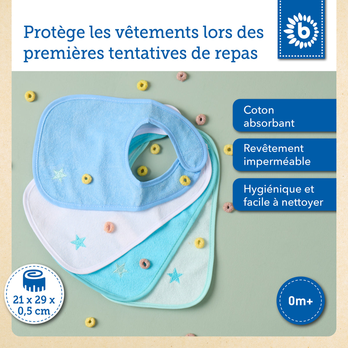 4er Set Lätzchen Ocean - FR Infographic