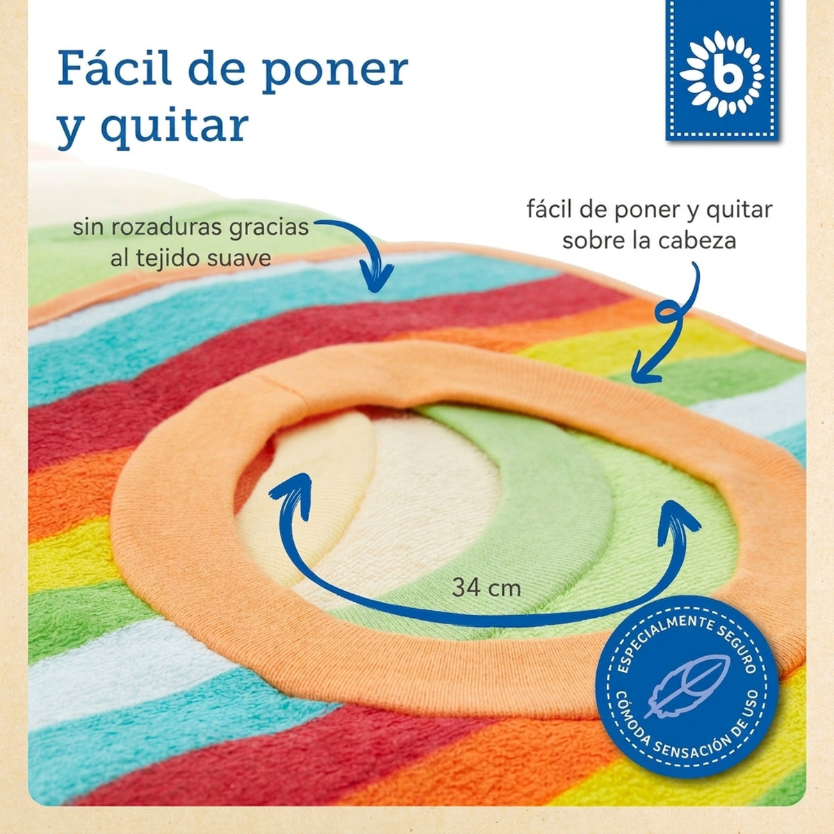 6er Set Schlupflätzchen Rainbow - ES Infographic