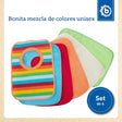 6er Set Schlupflätzchen Rainbow - ES Infographic