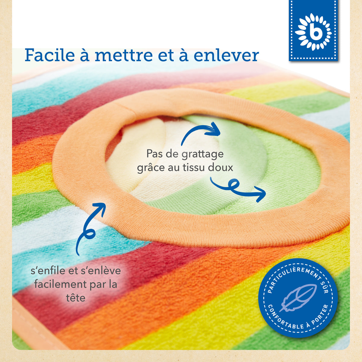 6er Set Schlupflätzchen Rainbow - FR Infographic