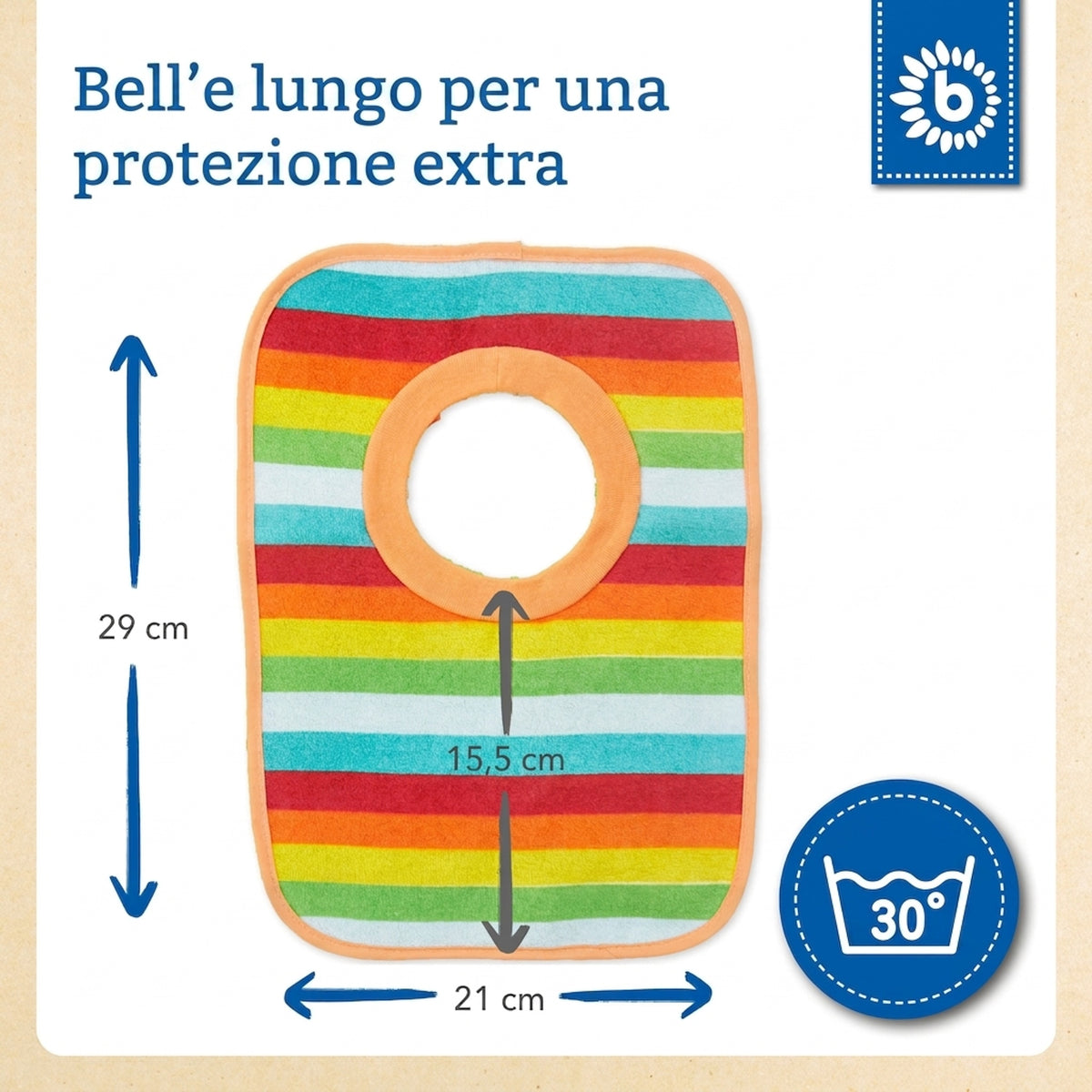 6er Set Schlupflätzchen Rainbow - IT Infographic