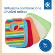 6er Set Schlupflätzchen Rainbow - IT Infographic