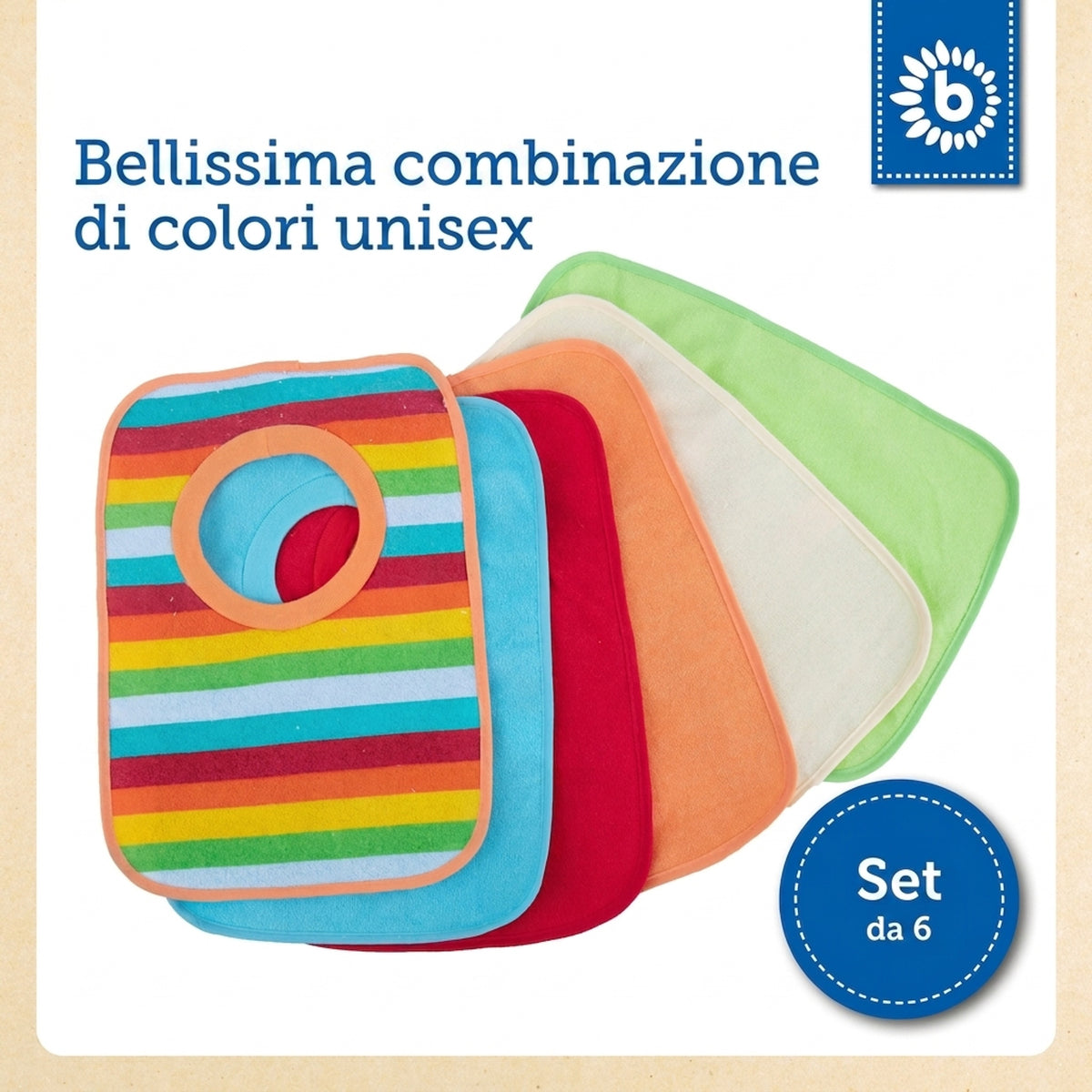 6er Set Schlupflätzchen Rainbow - IT Infographic