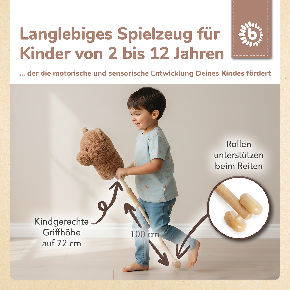 Animale con bastone Orso Mika