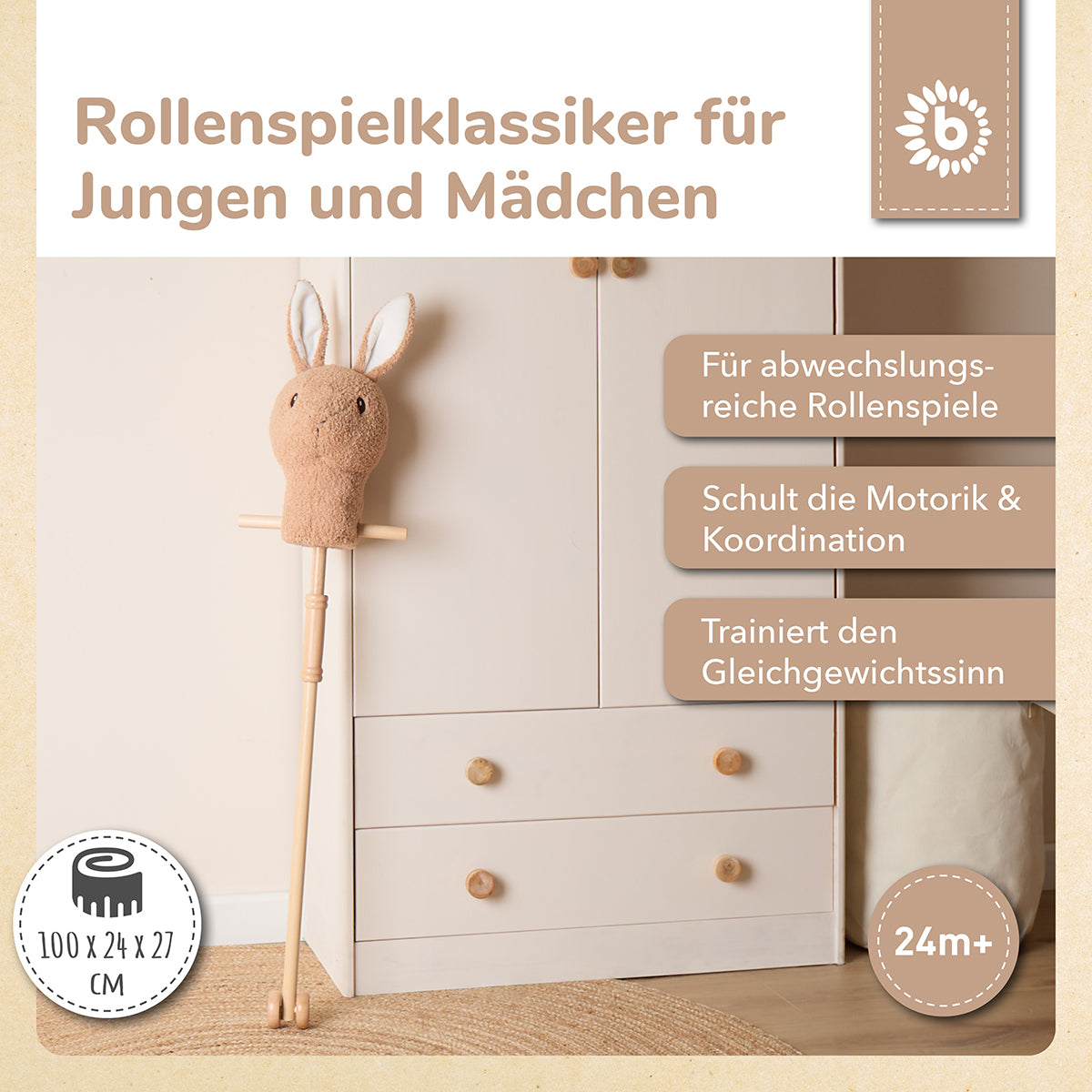 Animale con bastone Coniglietto Fine