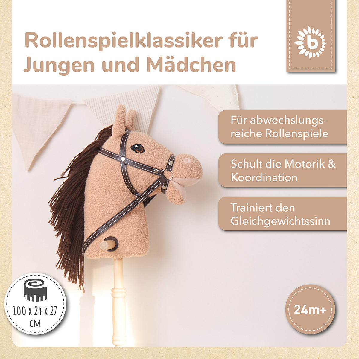 Cavallo con bastone Hazel