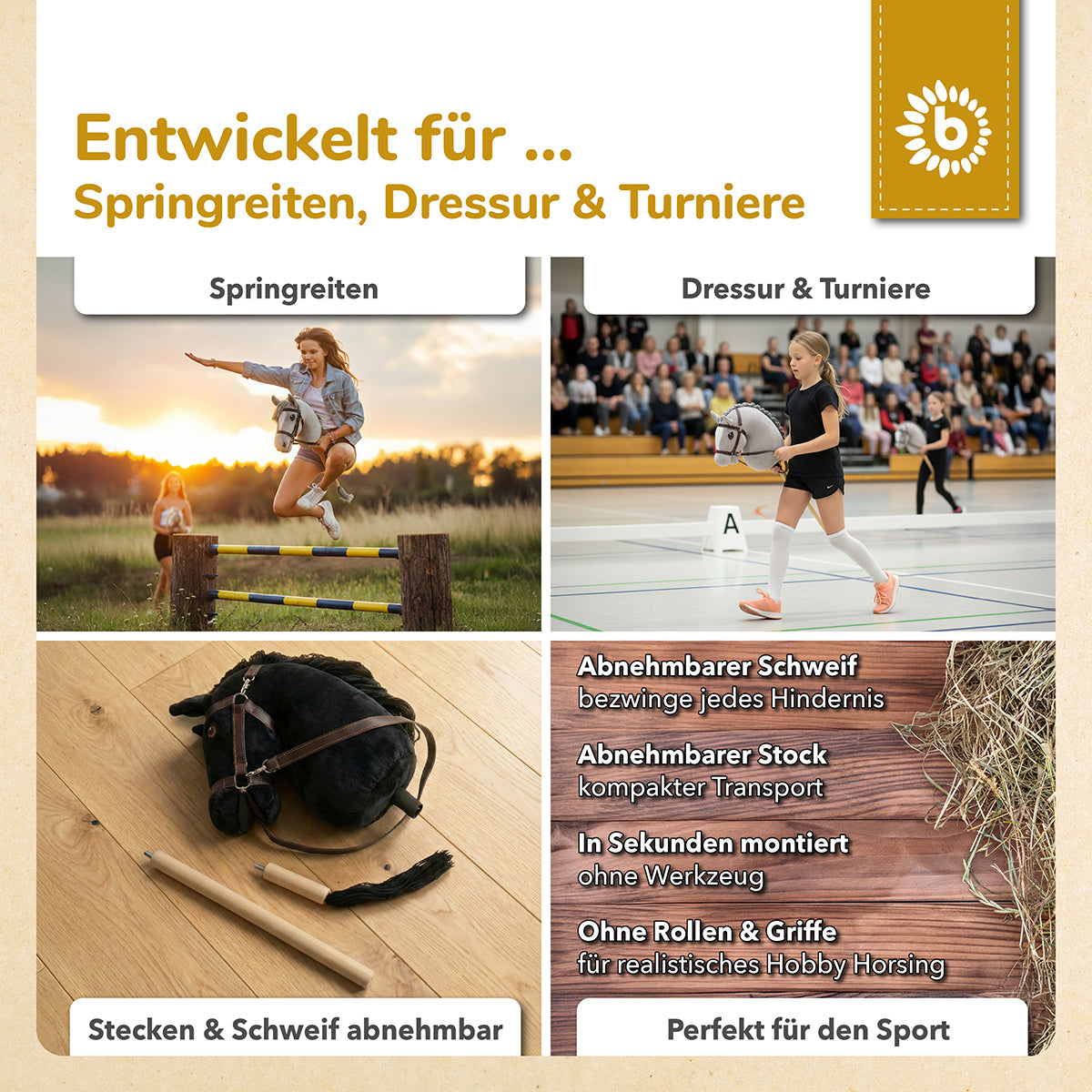 HOBBY HORSE RAPPE - GRÖSSE S