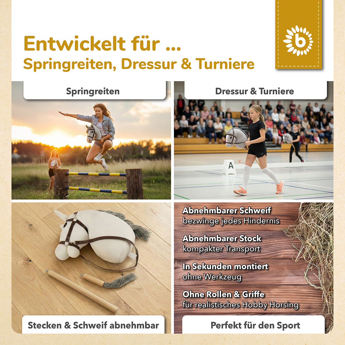 HOBBY HORSE SCHIMMEL - GRÖSSE S