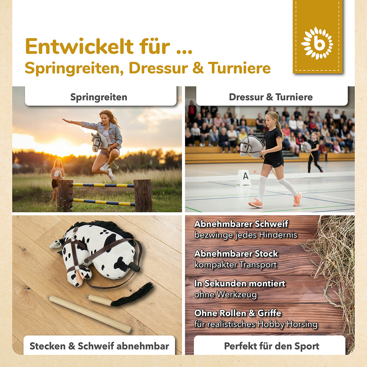 HOBBY HORSE SCHECKE - GRÖSSE S