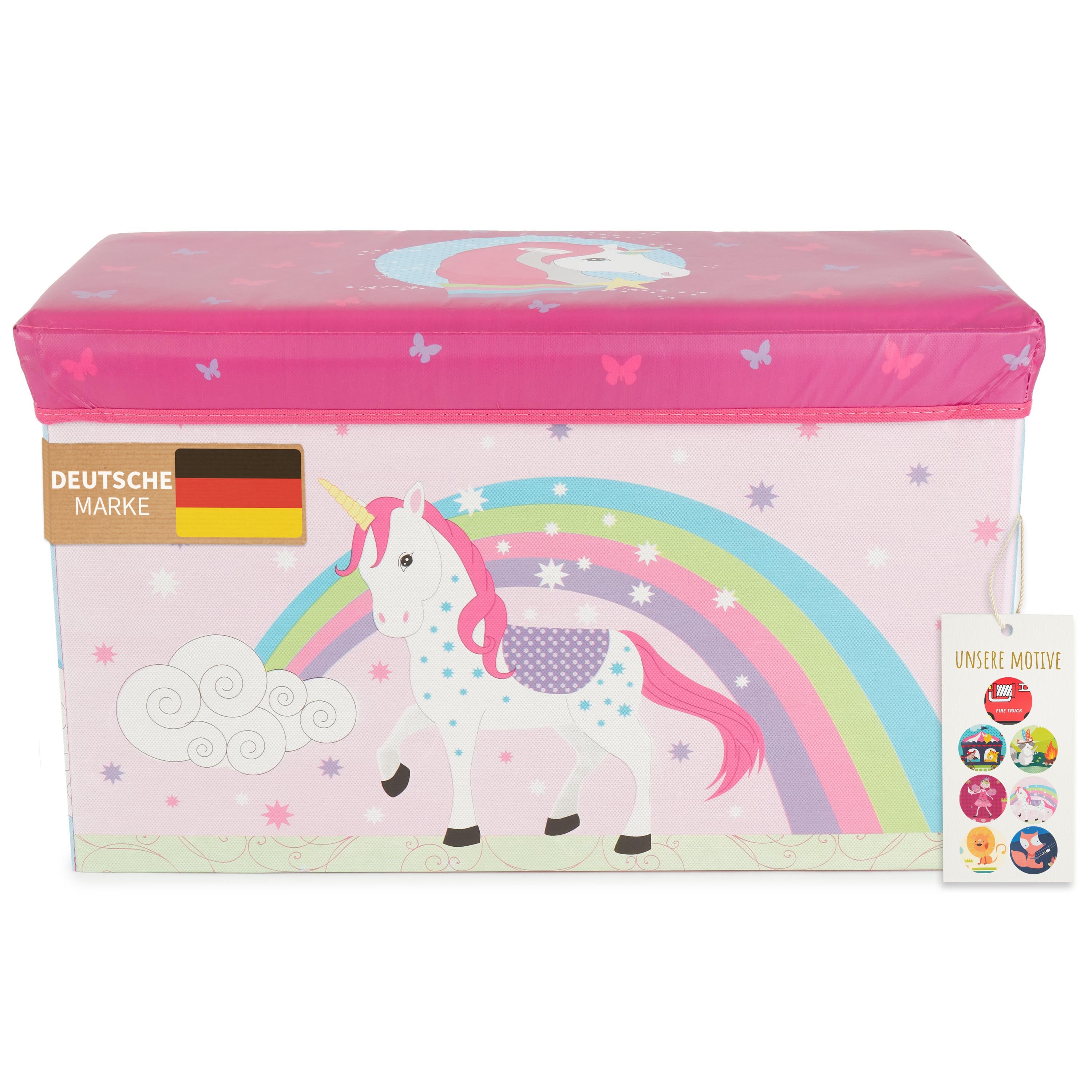 2in1 Staubox & Sitzbank Einhorn