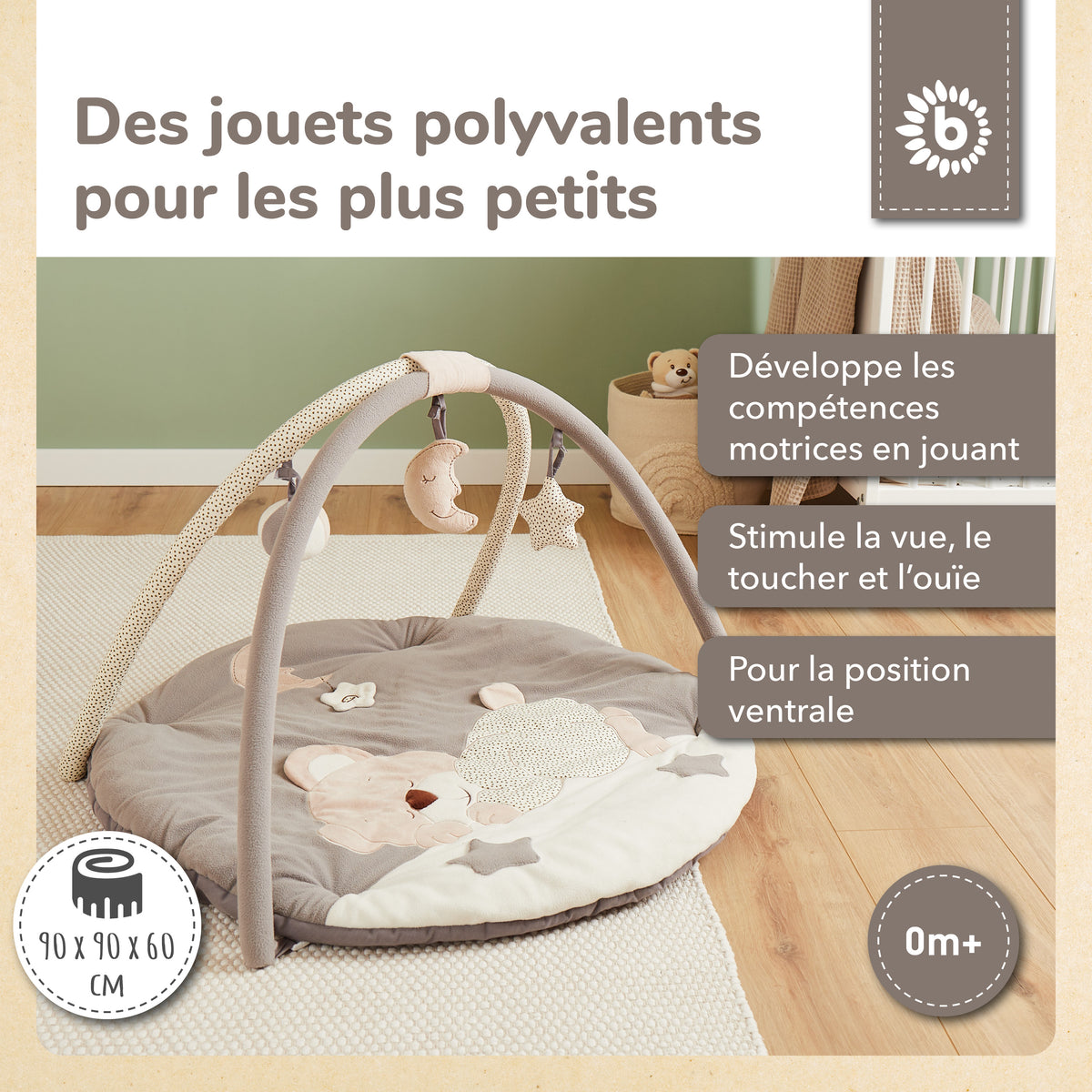 Spieldecke mit Activitybogen - FR Infographic