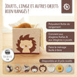 Aufbewahrungsbox Igel Piksi - FR Infographic