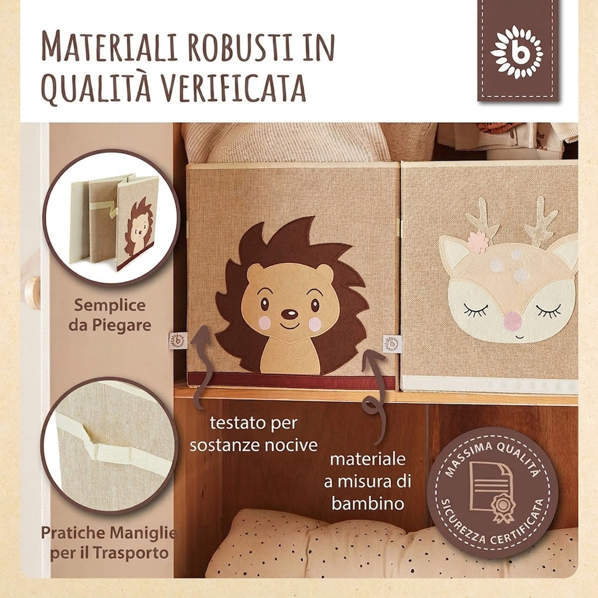 Aufbewahrungsbox Igel Piksi - IT Infographic