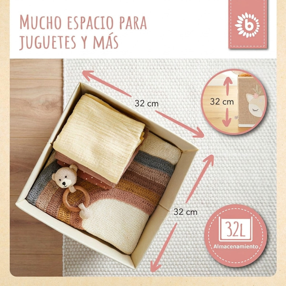 Aufbewahrungsbox Reh Ella - ES Infographic