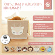 Aufbewahrungsbox Reh Ella - FR Infographic