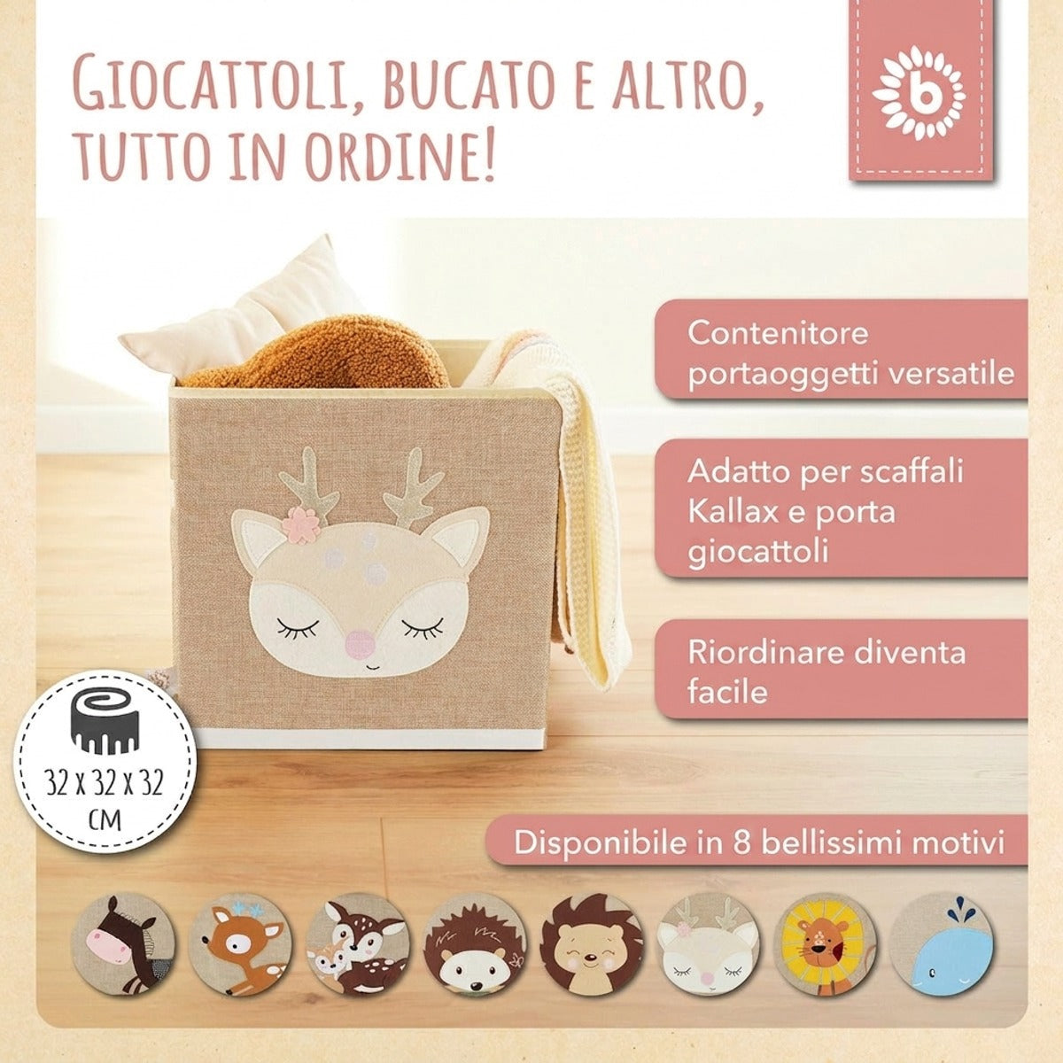 Aufbewahrungsbox Reh Ella - IT Infographic