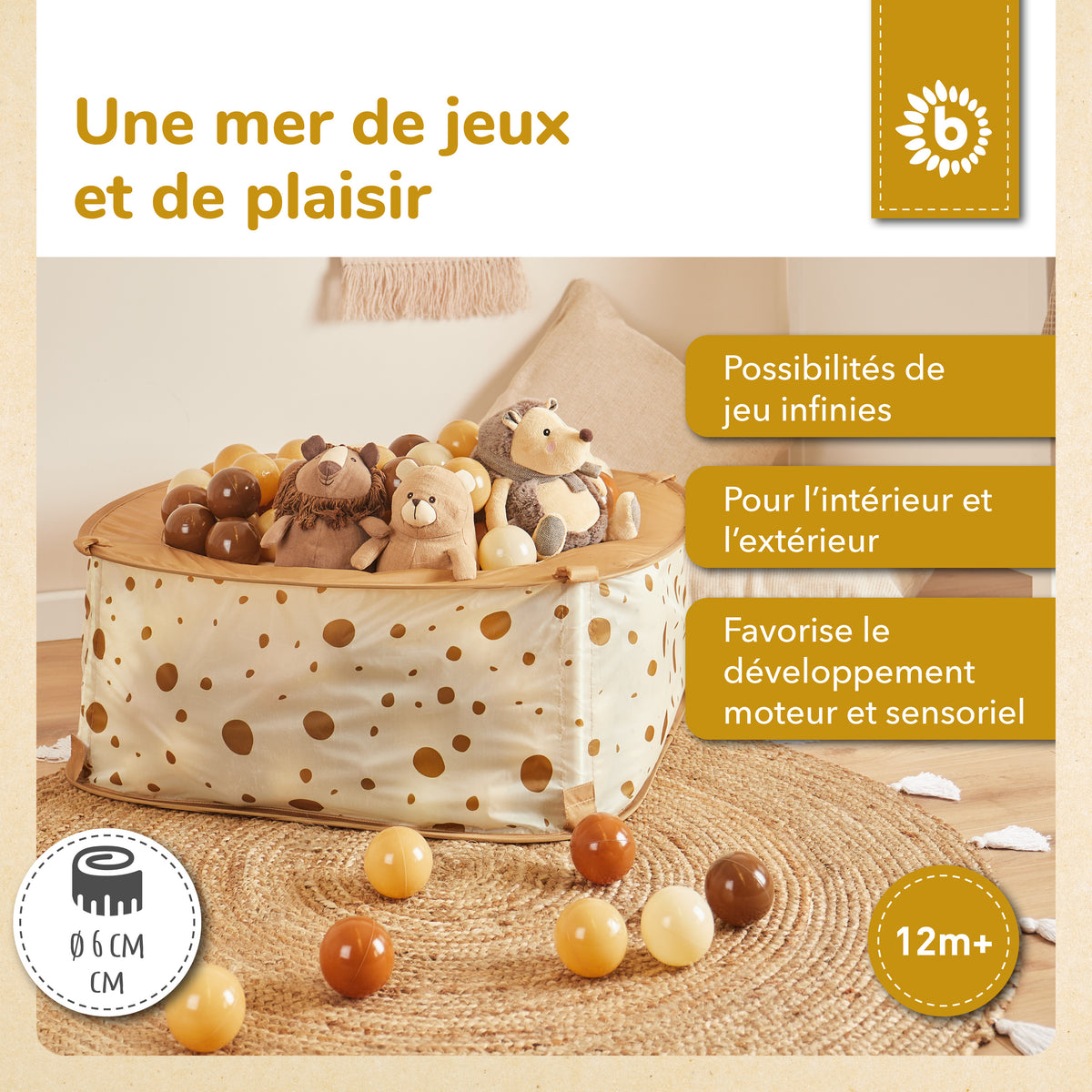Bälle Chocolate Bliss 100 Stück - FR Infographic